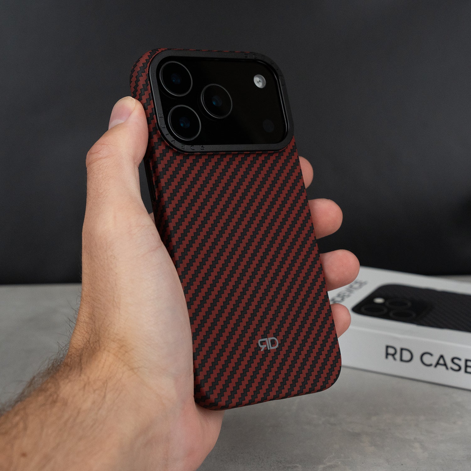 RD Carbon Fiber Case V3 (RED)