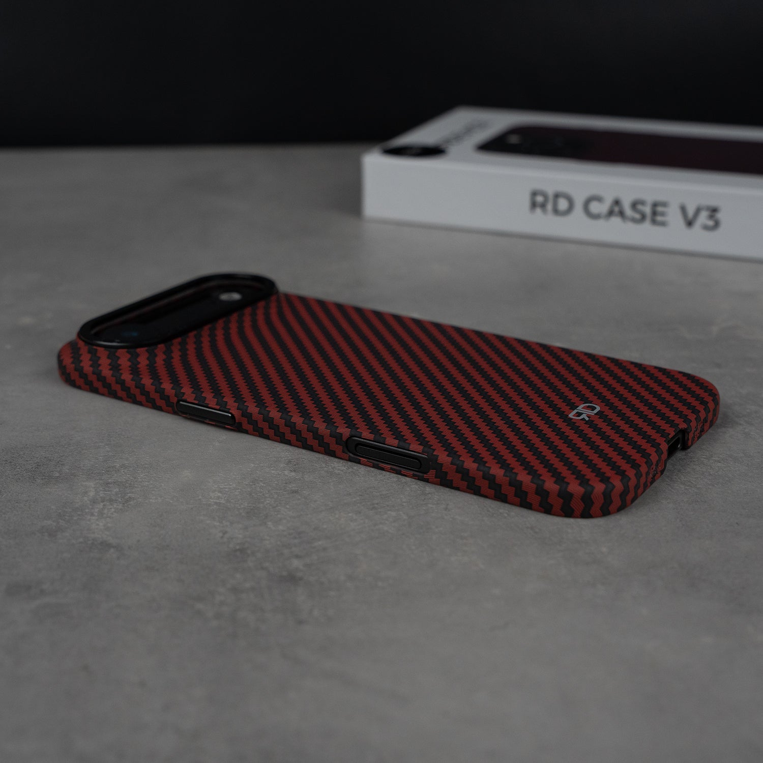 RD Carbon Fiber Case V3 (RED)