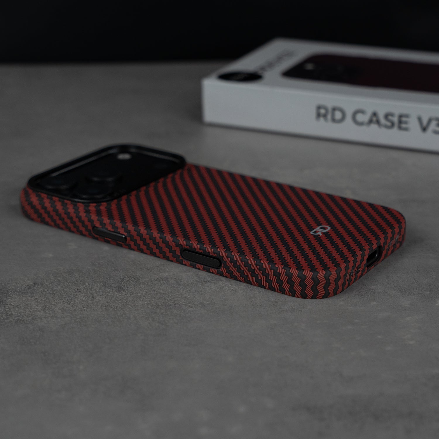 RD Carbon Fiber Case V3 (RED)