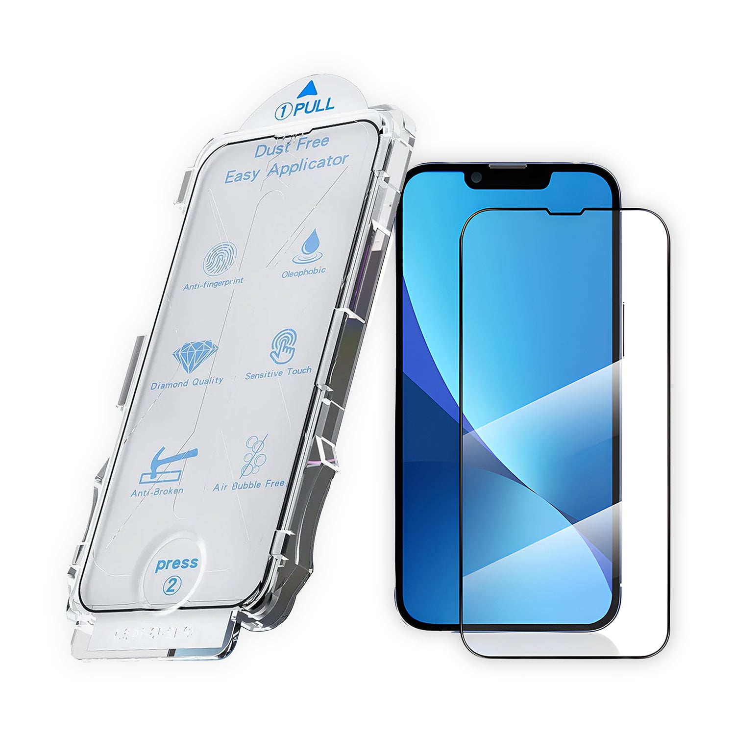 Schermbeschermer en applicator