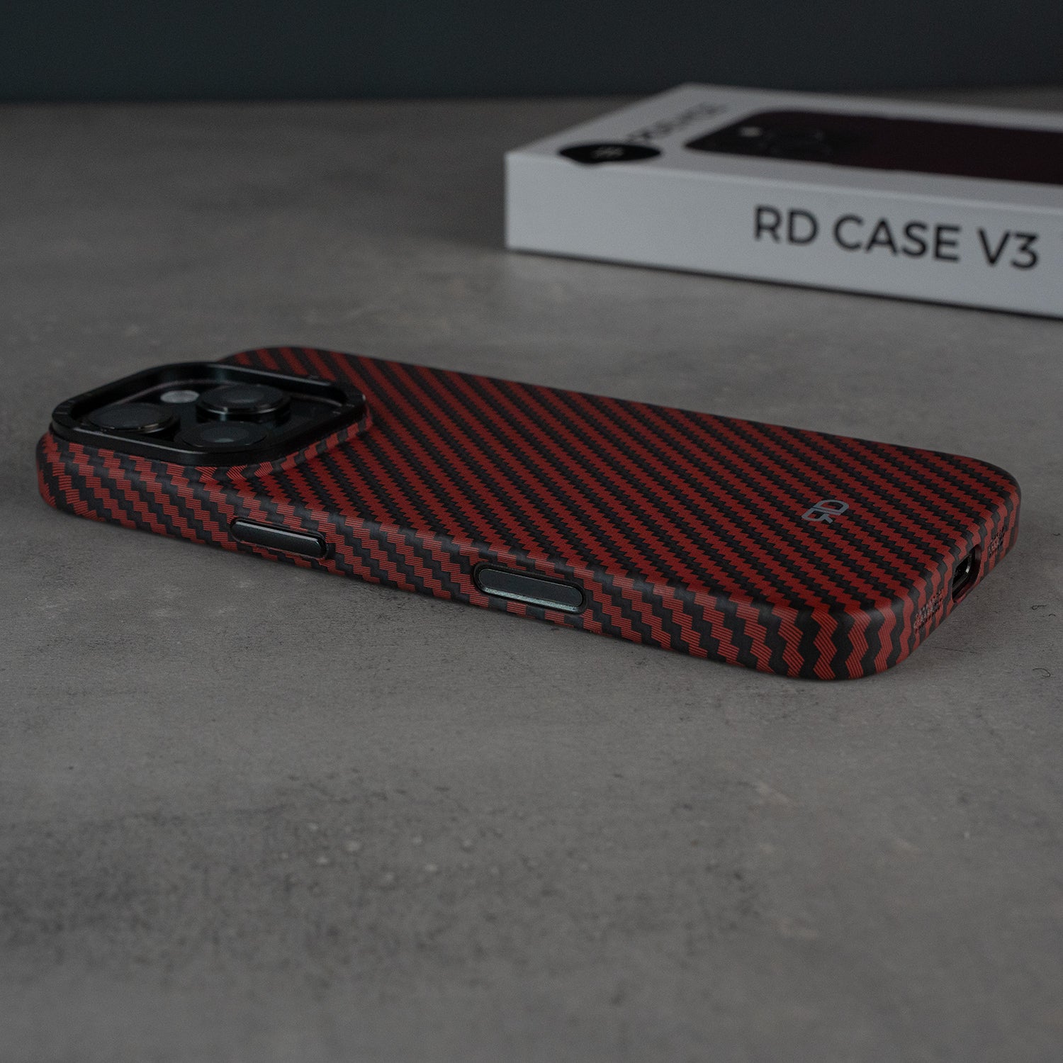 RD Carbon Fiber Case V3 (RED)