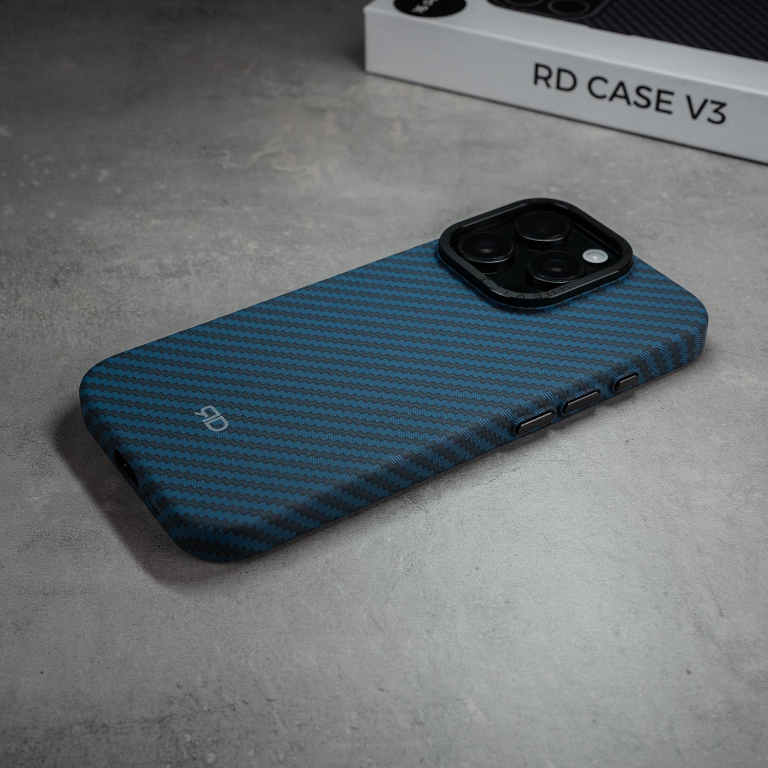 RD Carbon Fiber Case V3 (BLUE)